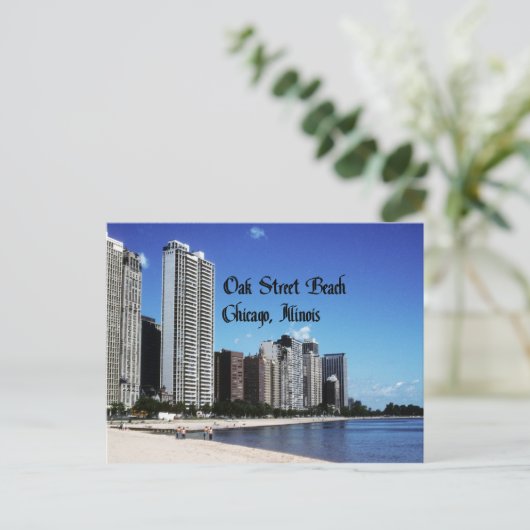 Chicago Illinois Briefkaart (Staand voorkant)