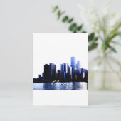 Chicago Illinois Briefkaart (Staand voorkant)