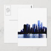 Chicago Illinois Briefkaart (Voorkant / Achterkant)