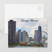 Chicago, Illinois Briefkaart (Voorkant / Achterkant)