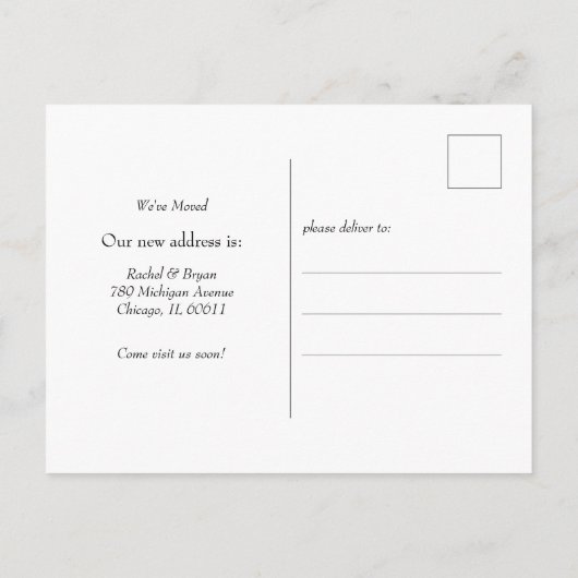 Chicago, Illinois Briefkaart (Achterkant)