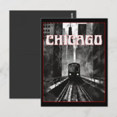Chicago Illinois Briefkaart (Voorkant / Achterkant)
