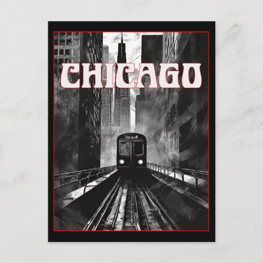 Chicago Illinois Briefkaart (Voorkant)