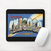Chicago Illinois Briefkaart Muismat (Met muis)