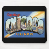 Chicago Illinois  Briefkaart Muismat (Voorkant)