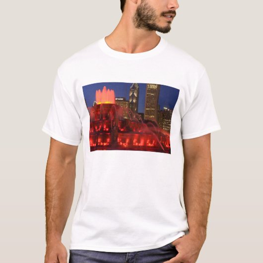 Chicago, Illinois, Buckingham-fontein T-shirt (Voorkant)