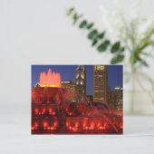 Chicago, Illinois, Buckingham Fountain Briefkaart (Staand voorkant)
