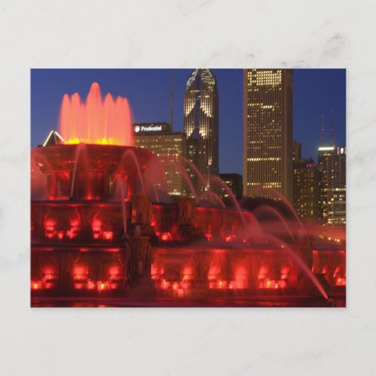 Chicago, Illinois, Buckingham Fountain Briefkaart (Voorkant)
