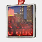 Chicago, Illinois, Buckingham Fountain Metalen Ornament (Links)