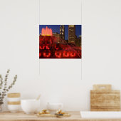 Chicago, Illinois, Buckingham Fountain Poster (Keuken)
