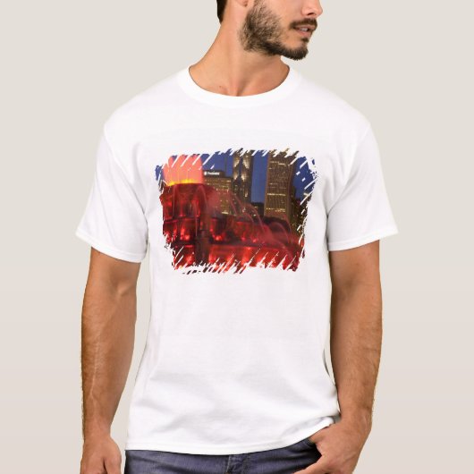Chicago, Illinois, Buckingham Fountain T-shirt (Voorkant)