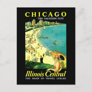 Chicago Illinois Central Briefkaart