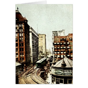 Chicago, Illinois Chicago Loop bij Van Buren