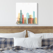 Chicago, Illinois | City Skyline Canvas Afdruk (Insitu (Slaapkamer))