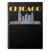 Chicago Illinois City Skyline Notitieboek (Voorkant)