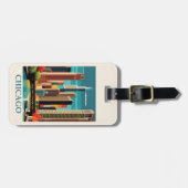  Chicago Illinois City Skyline Retro Reizen Bagagelabel (Voorkant horizontaal)