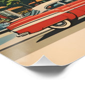  Chicago Illinois City Skyline Retro Reizen Perfect Poster (Hoek)