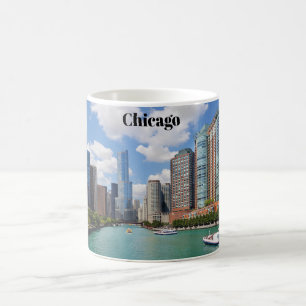 Chicago Illinois City Skyline Travel Photo Koffiemok