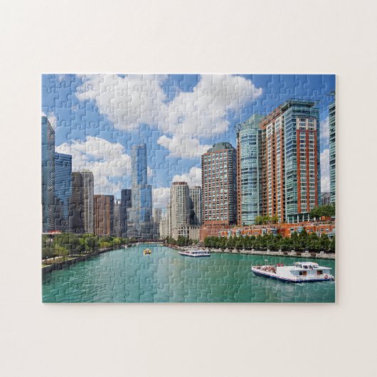 Chicago Illinois City Skyline Travel Photo Legpuzzel (Horizontaal)