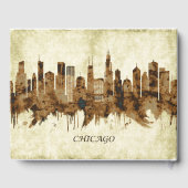 Chicago Illinois Cityscape Gastenboek (Achterkant)