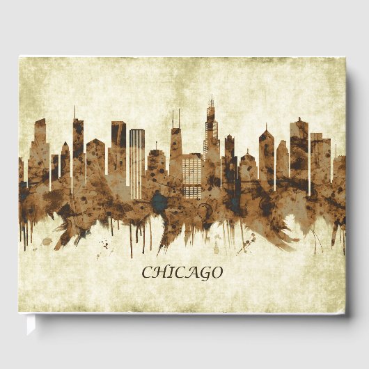 Chicago Illinois Cityscape Gastenboek (Voorkant)
