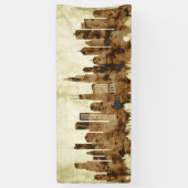 Chicago Illinois Cityscape Spandoek (Verticaal)