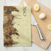 Chicago Illinois Cityscape Theedoek (Quarter Fold)