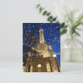 Chicago, Illinois, de Oude Toren van het Water met Feestdagenkaart (Staand voorkant)