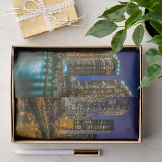 Chicago Illinois Decoupage Tissuepapier (Geschenk)