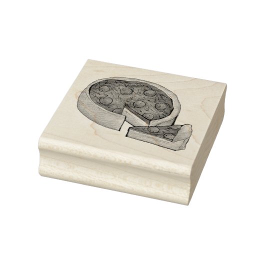 Chicago Illinois Deep Dish Pepperoni Pizza Pie Rubberstempel (Stempel)