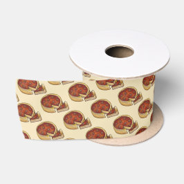 Chicago Illinois Deep Dish Pepperoni Pizza Pie Satijnen Lint