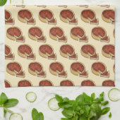 Chicago Illinois Deep Dish Pepperoni Pizza Pie Theedoek (Gevouwen)