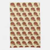 Chicago Illinois Deep Dish Pepperoni Pizza Pie Theedoek (Verticaal)