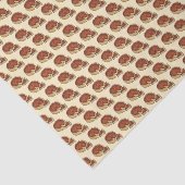 Chicago Illinois Deep Dish Pepperoni Pizza Pie Tissuepapier (Detail)