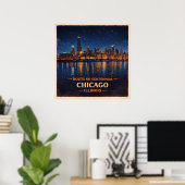 Chicago Illinois Eeuwfeest Begin van het Trail Poster (Thuiskantoor)