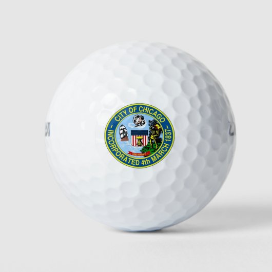Chicago Illinois Golfballen (Voorkant)