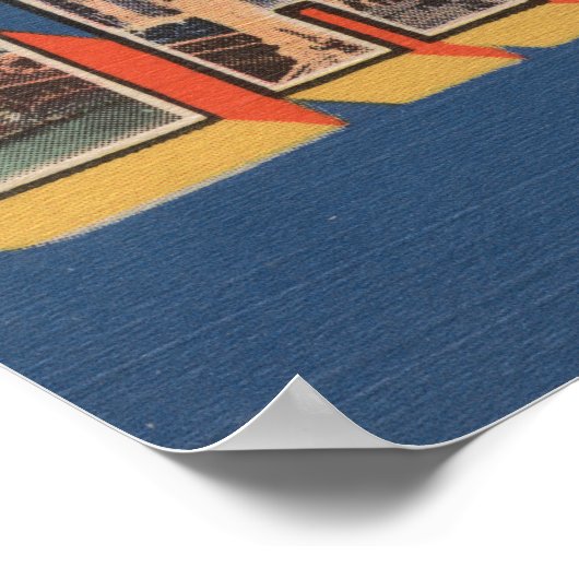 Chicago, Illinois - Grote Letter-scènes Poster (Hoek)