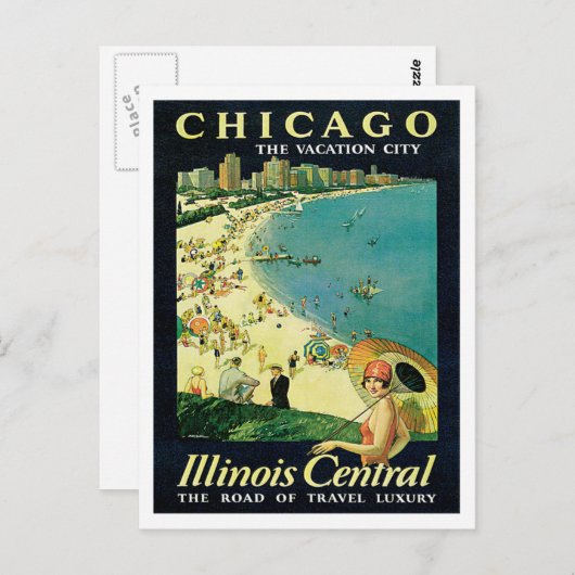 Chicago Illinois IL US  Briefkaart (Voorkant / Achterkant)