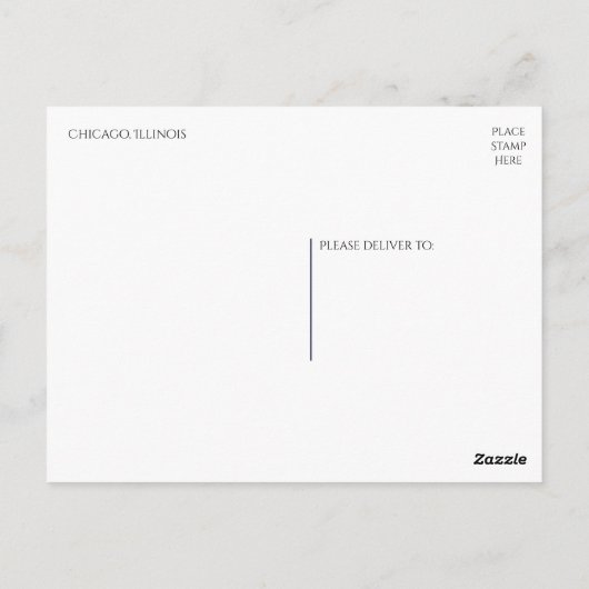 Chicago, Illinois ( IL ) Verenigde Staten Briefkaart (Achterkant)