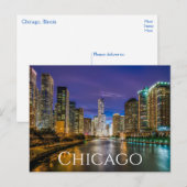 Chicago Illinois (IL) Verenigde Staten, Verenigde  Briefkaart (Voorkant / Achterkant)