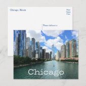 Chicago Illinois (IL) Verenigde Staten, Verenigde  Briefkaart (Voorkant / Achterkant)