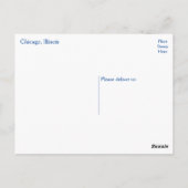 Chicago Illinois (IL) Verenigde Staten, Verenigde  Briefkaart (Achterkant)