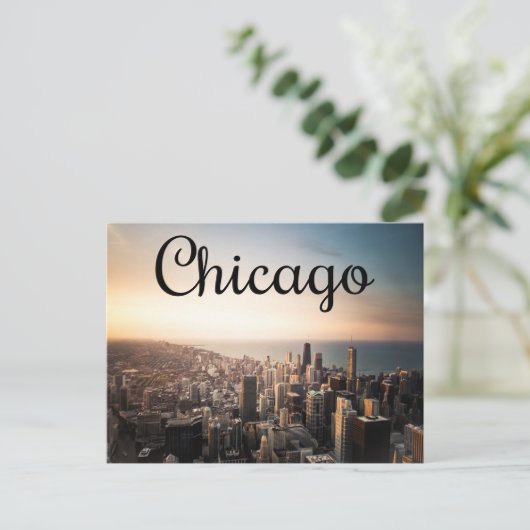 Chicago Illinois (IL) Verenigde Staten, Verenigde  Briefkaart (Staand voorkant)