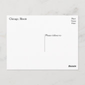 Chicago Illinois (IL) Verenigde Staten, Verenigde Briefkaart (Achterkant)