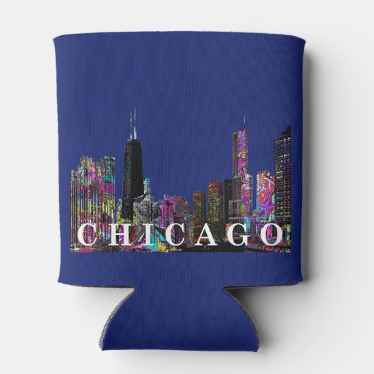 Chicago, Illinois in graffiti Blikjeskoeler (Achterkant)