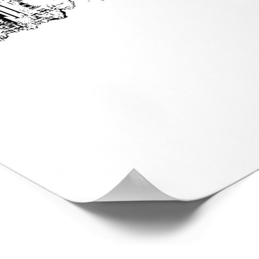 Chicago, Illinois in graffiti Poster (Hoek)