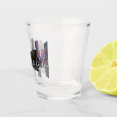 Chicago Illinois in graffiti Shot Glass Glas (Rechts)
