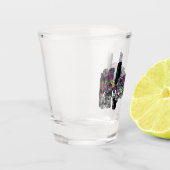 Chicago Illinois in graffiti Shot Glass Shot Glas (Links)