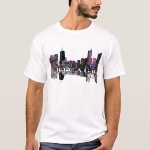 Chicago, Illinois in graffiti T-shirt