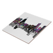 Chicago, Illinois in graffiti Tegeltje (Zijkant)